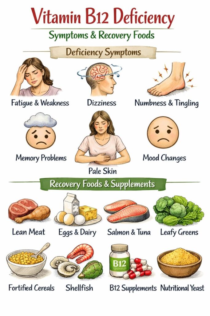 What Happens If Vitamin B12 Is Low: 12 Warning Symptoms, Causes & Powerful Fixes vitamin b12 deficiency symptoms